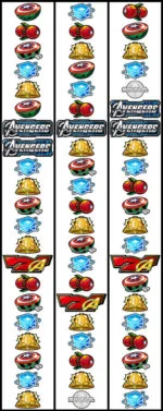 ぱちスロ アベンジャーズ リール配列