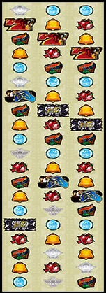 スーパーストリートファイターIV パチスロエディション リール配列