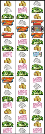 ドリームジャンボEE（ドリームあの興奮をもう一度ジャンボEE） リール配列