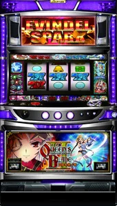 パチスロ クイーンズブレイド2 玉座を継ぐ者 筐体画像