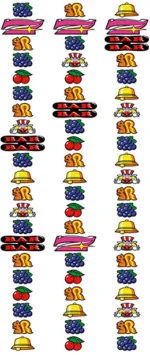 ハッピージャグラーV リール配列