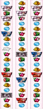 パチスロ 機動新撰組 萌えよ剣～今宵、花散る～ リール配列
