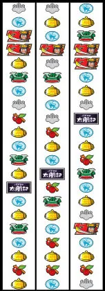 竹中直人のパチスロ太閤記 リール配列
