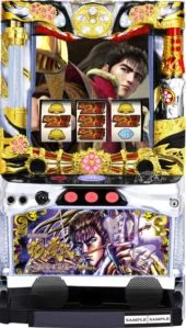 戦国パチスロ花の慶次～天を穿つ戦槍～剛弓ver. 筐体画像