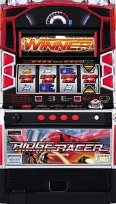 パチスロリッジレーサー447 筐体画像