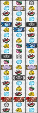 パチスロ ウィザード・バリスターズ～弁魔士セシル リール配列