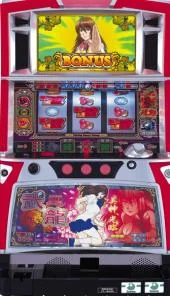 パチスロ格闘美神ウーロン 筐体画像