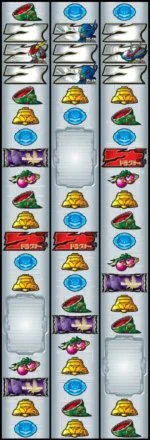 パチスロ 機甲戦記ドラグナー リール配列