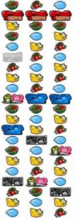 パチスロうる星やつら2 リール配列