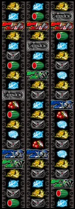 パチスロ 創聖のアクエリオン リール配列