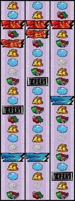 パチスロ 覇王伝 零 リール配列
