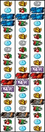 パチスロ 修羅の刻 リール配列