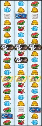 パチスロ マクロスフロンティア3 リール配列