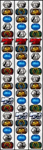 SLOTデッド オア アライブ5 リール配列