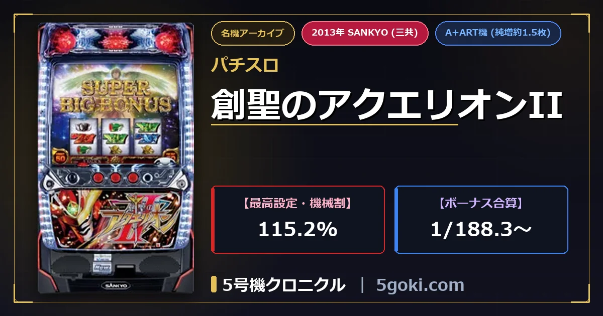 パチスロ 創聖のアクエリオンII 公式アイキャッチ画像 アイキャッチ画像