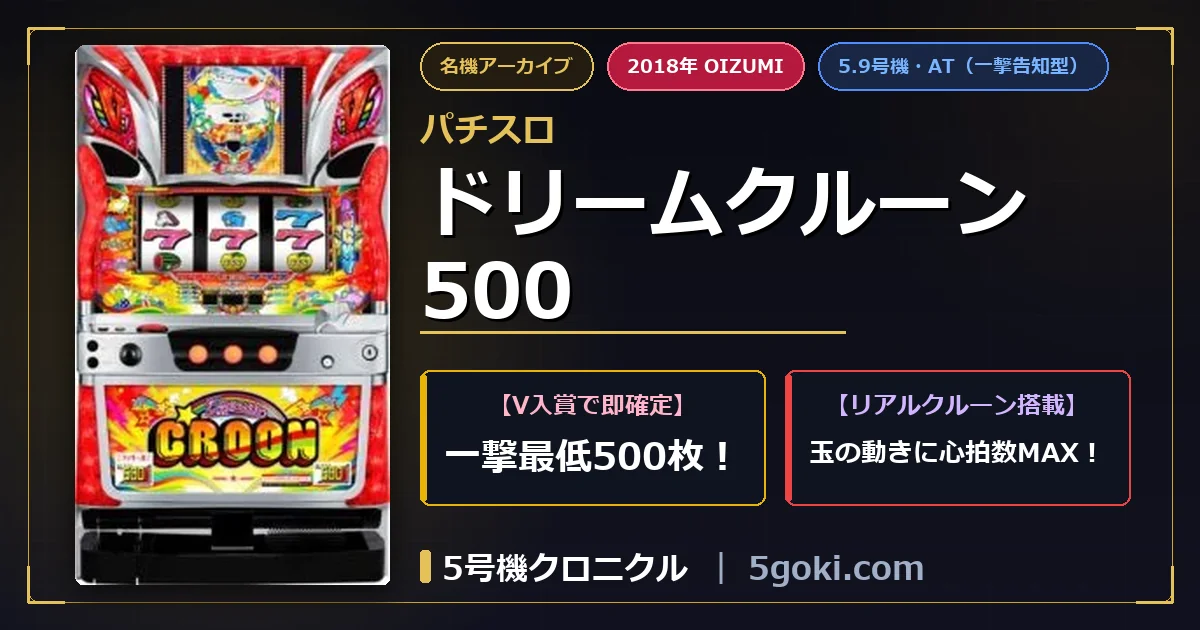 ドリームクルーン500 アイキャッチ アイキャッチ画像