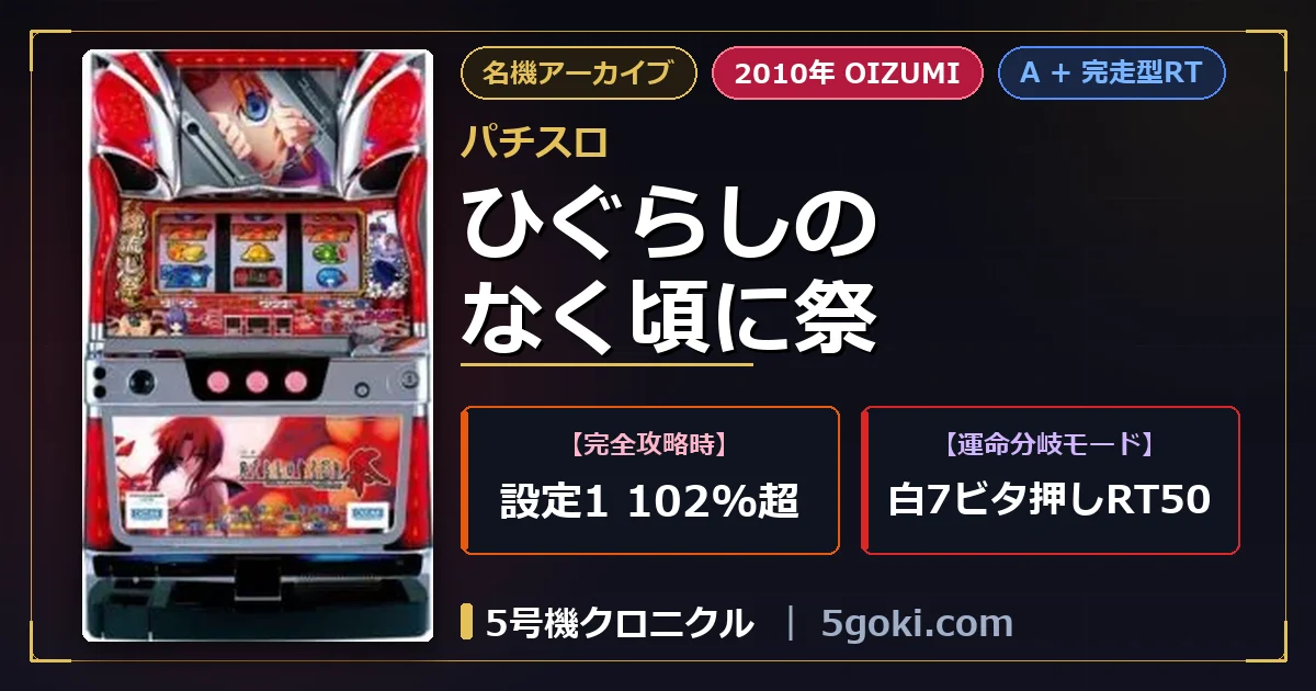 パチスロ ひぐらしのなく頃に祭 アイキャッチ アイキャッチ画像