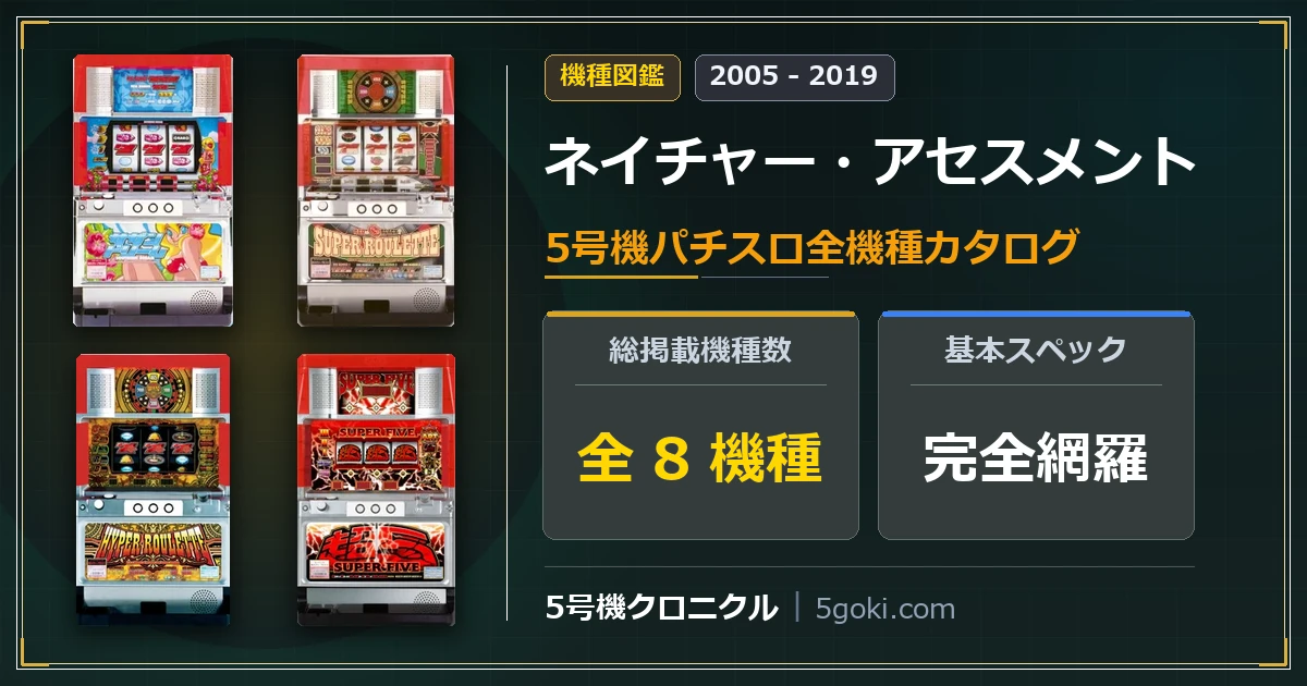 ネイチャー・アセスメント 5号機全機種カタログ サザンドリーム スーパールーレット-25 ハイパー・ルーレット スーパー5